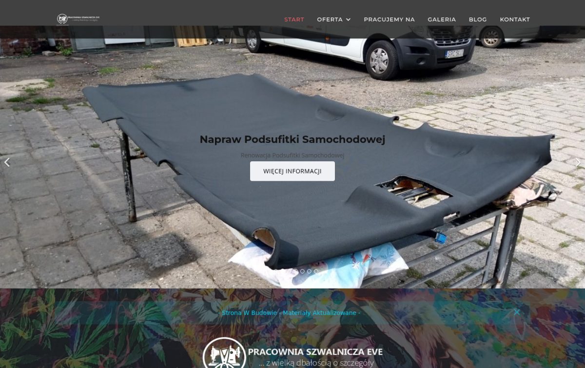 Pracownia Szwalnicza Eve - Szycie i Naprawa Tapicerek - Racibórz - Start